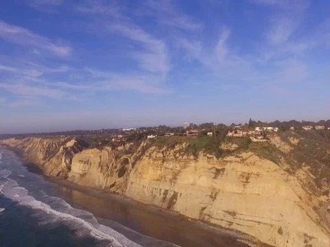 Drone over Blacks Beach Stock Footage 72574200
