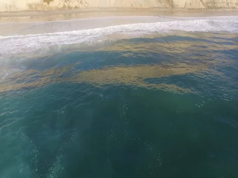 Drone over Blacks Beach Stock Footage 72574212