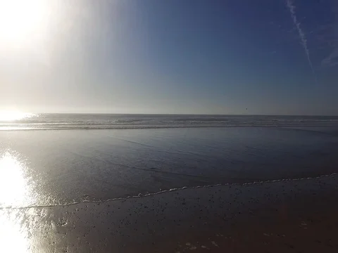 Drone over Blacks Beach Stock Footage 72574254