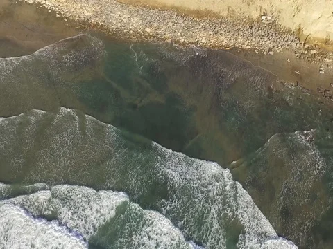 Drone over Blacks Beach Stock Footage 72574276