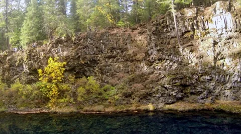 Drone over blue pools Stock Footage 56840997