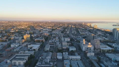 Drone over City Stock Footage 85679686