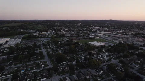 Drone Over City Suburbs 動画素材 161528490