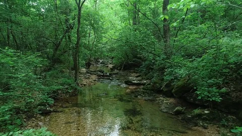 Drone over Creek Video stock 93394278