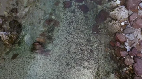 Drone over the creek Video stock 178981625