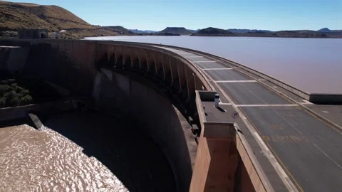 Drone-Over The Dam 1 Stock Footage 163267952