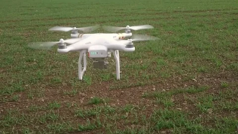 Drone over field. Видео 71944195