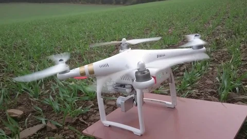 Drone over field. Stock Footage 71944404