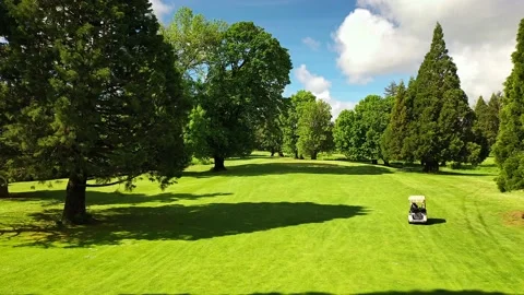 Drone over Golf Course Stock Footage 201178444