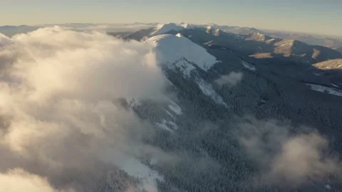 Drone over Gorgani in winter Stock Footage 170787262