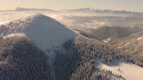 Drone over Gorgani in winter Stock Footage 170787469