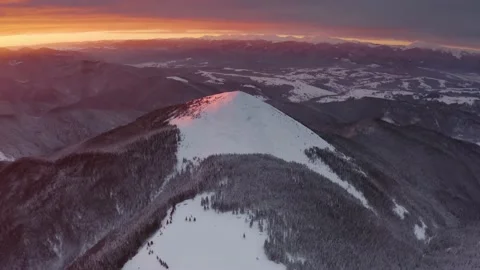Drone over Gorgani in winter Stock Footage 170787732