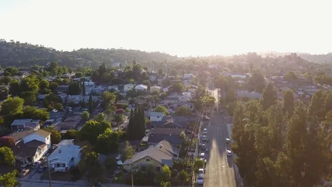 Drone over highland park Stock-Footage 124507082