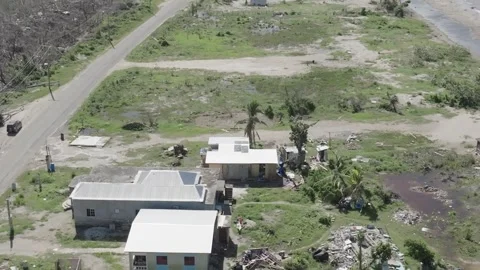 Drone over the Jamaica coastline Stock Footage 340824853