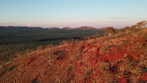 Drone over karijini NP Stock Footage 227265064