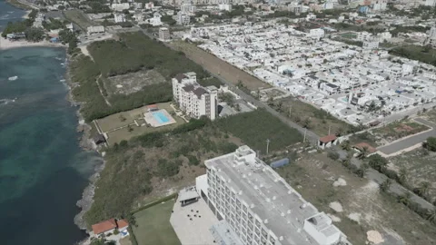 Drone over La Romana Stock Footage 304410993
