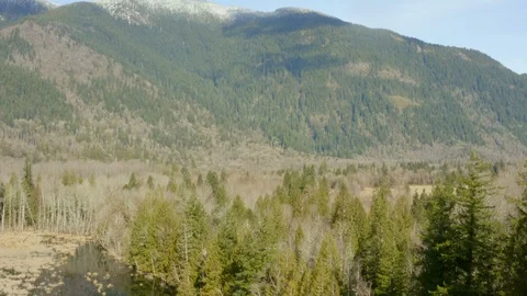 Drone over a lake Video stock 126124464