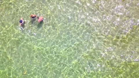 Drone over lake water Video stock 313506474
