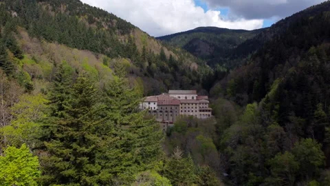Drone over the Monastery of Camaldoli Stock Footage 322058879