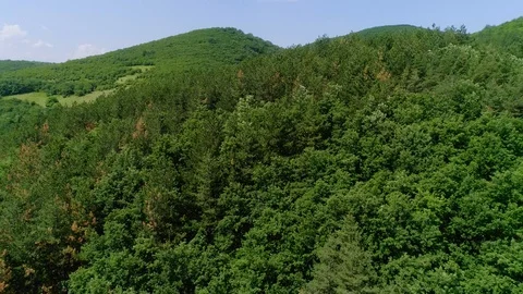 Drone over mountains Stock Footage 129677473