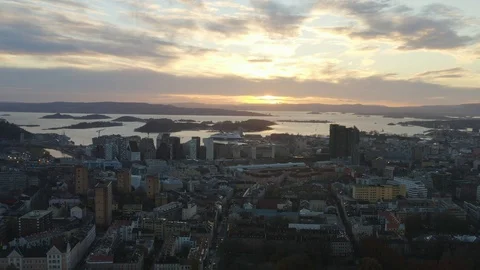 Drone Over Oslo (4K) Stock Footage