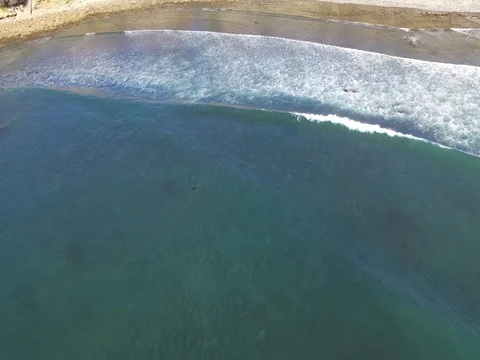 Drone over Pacific Beach Stock Footage 72574167