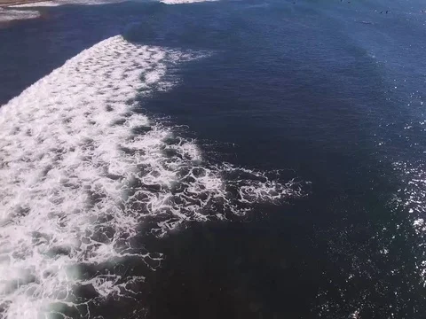 Drone over Pacific Beach Stock Footage 72574188
