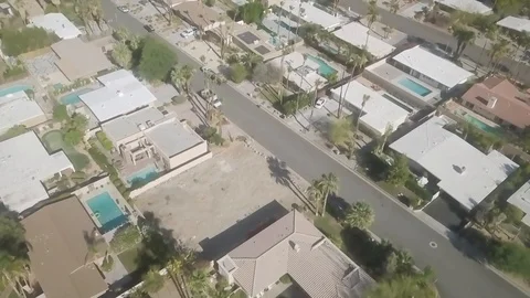 Drone over Palm Desert, CA 2018 Stock Footage 91674642