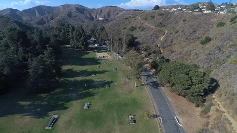 Drone Over Park 1 Video stock 113060758