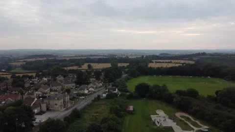 Drone Over Playing Field Stock Footage 193074212