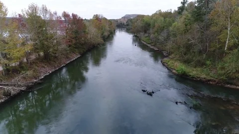 Drone over a River High Vidéo 82243524