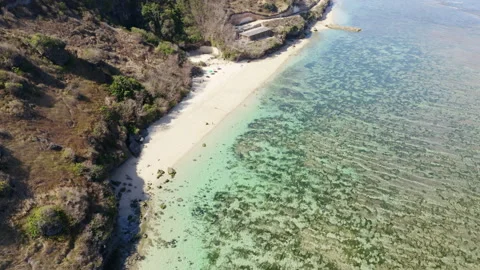 Drone Over Sandy Beach And Coastline Stock Footage 146103014