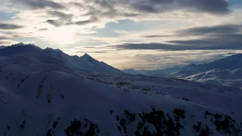 Drone over Thompson Pass Video stock 305341340