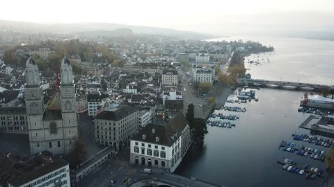 Drone over a Town in Greece Stock Footage 88673447