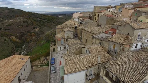 A drone over tricarico Video stock 106070920