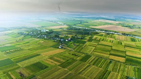 Drone over the valley of the Dniester and Galich Stock Footage 170800862