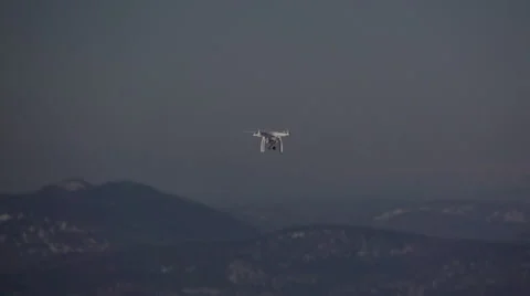 Drone Over Winter Forest Stock-Footage 64335423