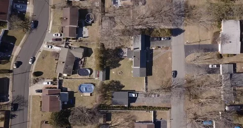 Drone overhead of city town development 스톡 동영상 103293965