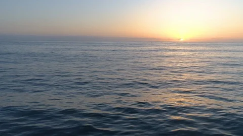 Drone Pacific Ocean Sunset Video stock 103768681