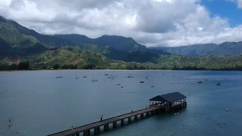 Drone Pan of Mountains Stock Footage 119833451