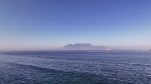 Drone panning away from mountain Stock Footage 237631610