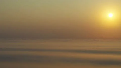 Drone panning over heavy thick fog 4K Stock Footage 236723498