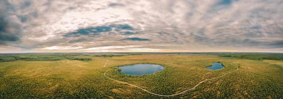 Drone panorama Stock Photos