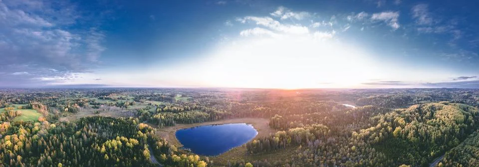 Drone panorama Stock Photos