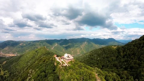 Drone panoramic video of Glozhene Monastery Saint George , July 2021 Video stock 320499872