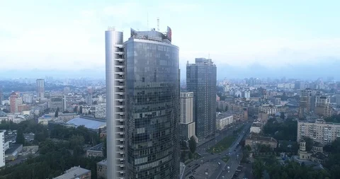 Drone panoramic view of the metropolis 스톡 동영상 103427563
