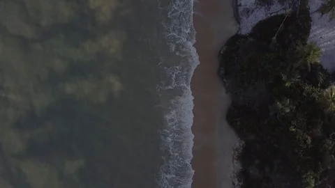 Drone paradisiac beach Stock Footage 96677967