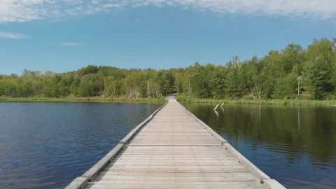 Drone passing through bridge Stock Footage 143168257