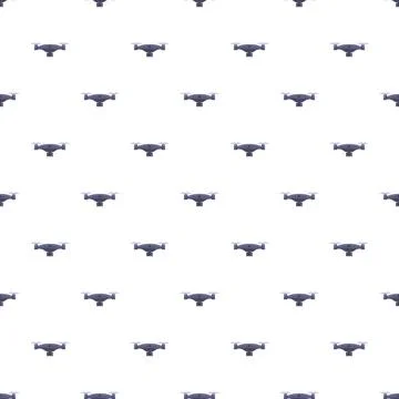 Drone pattern covering a white background Stock Illustration