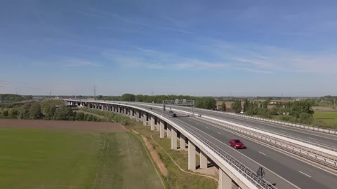 Drone Perspective of A11 Bridge | FlyLens 4K Stockbeeldmateriaal 308874987